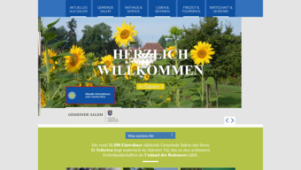 Startseite von der Homepage