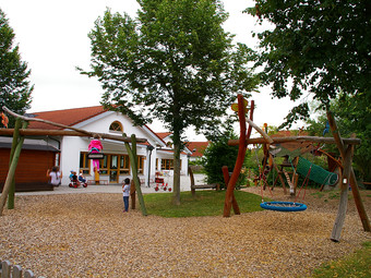 Außenanlage des Kindergartens